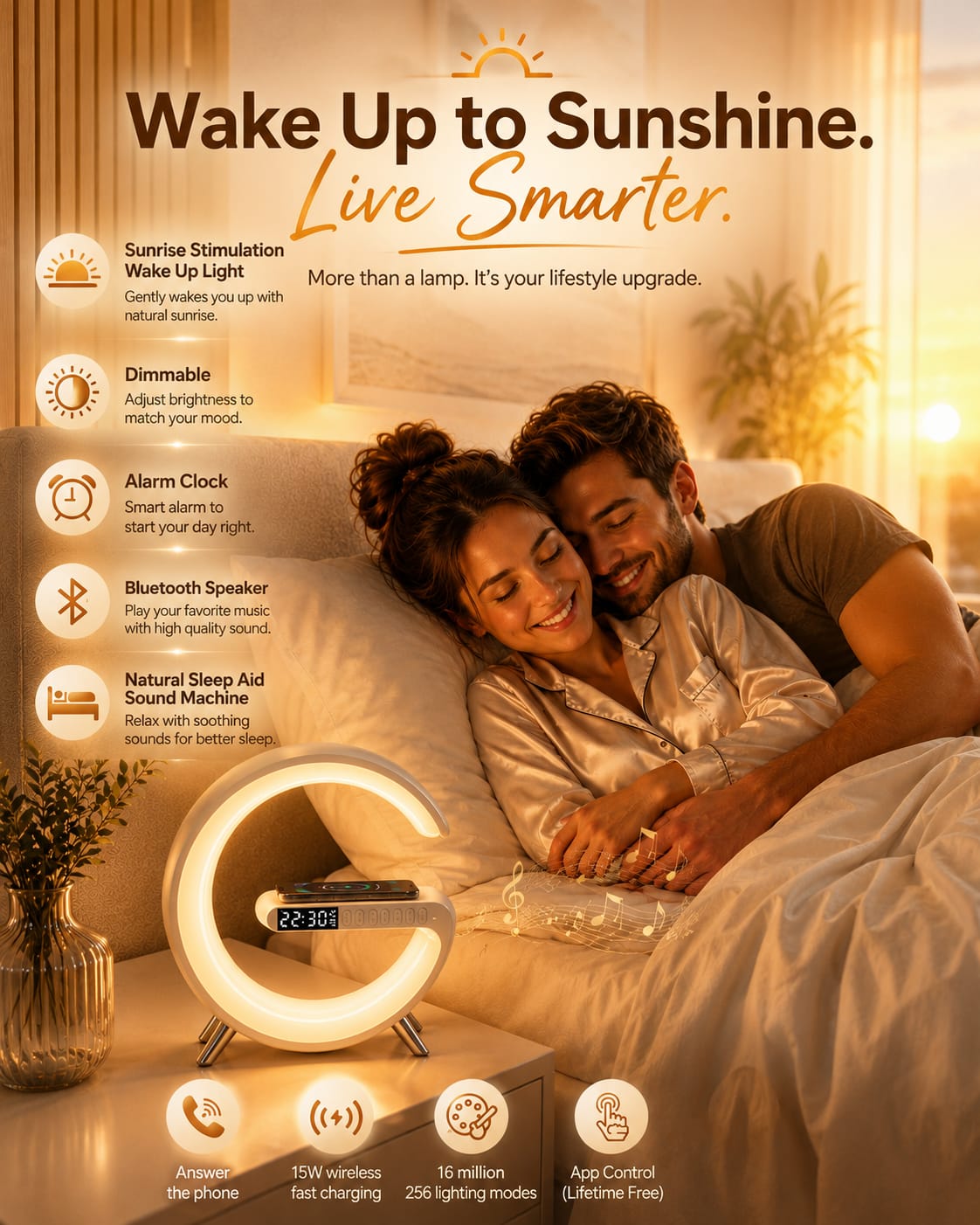 G-Shape Smart RBG Lamp - 5 in 1