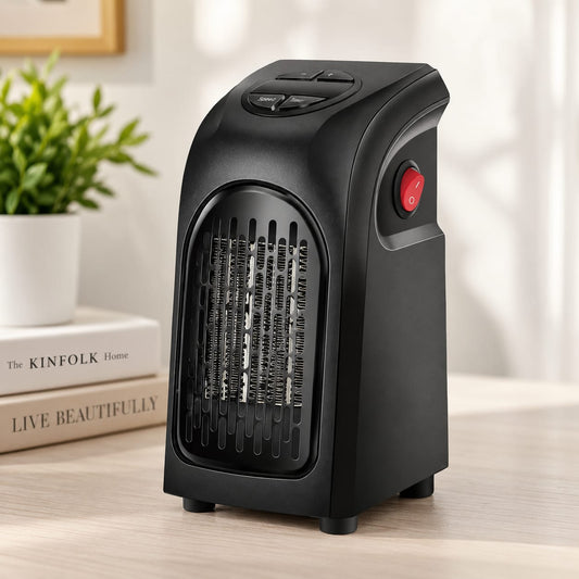 Mini Plug-In Ceramic Space Heater with Remote & Digital Display