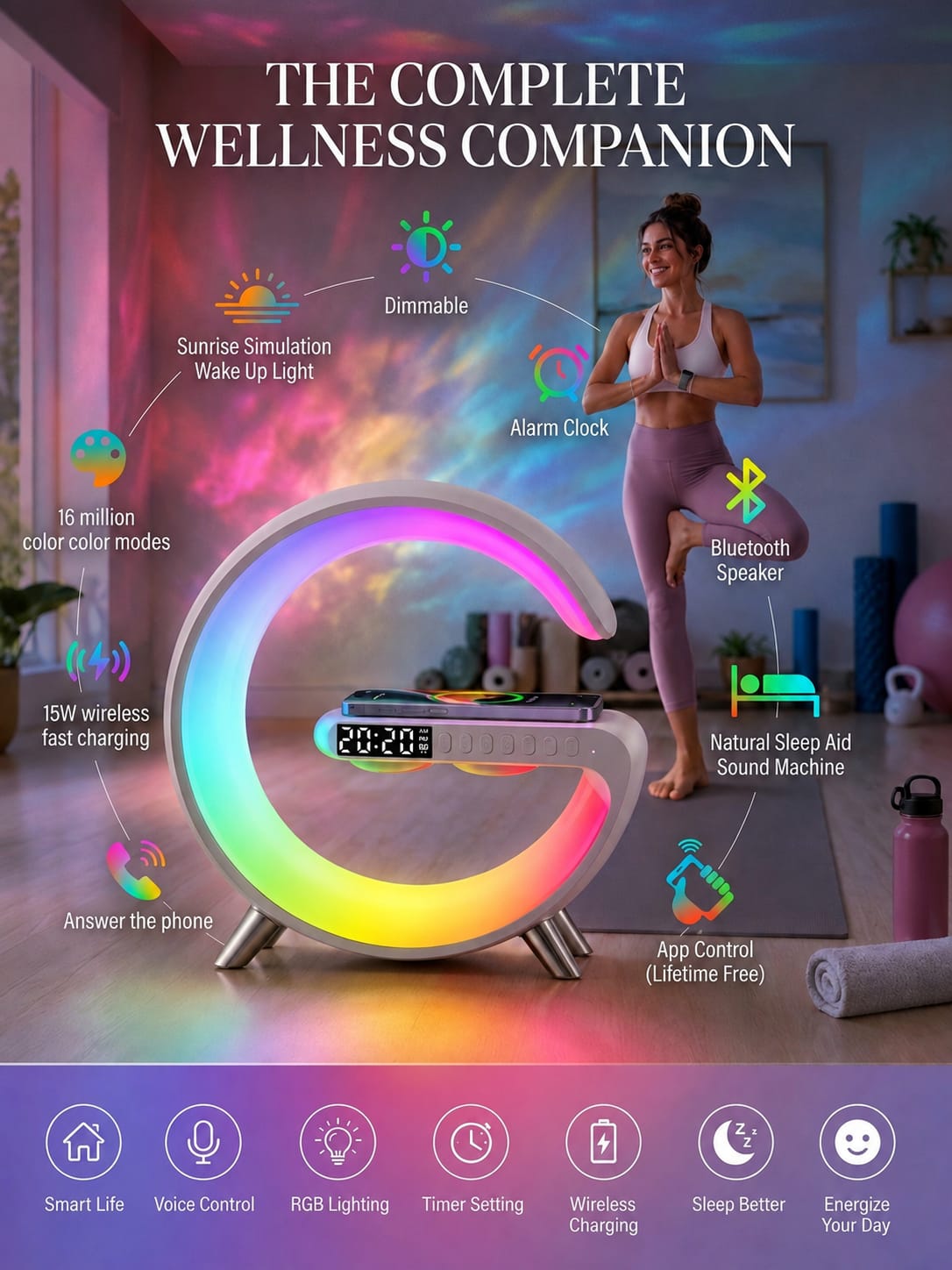 G-Shape Smart RBG Lamp - 5 in 1